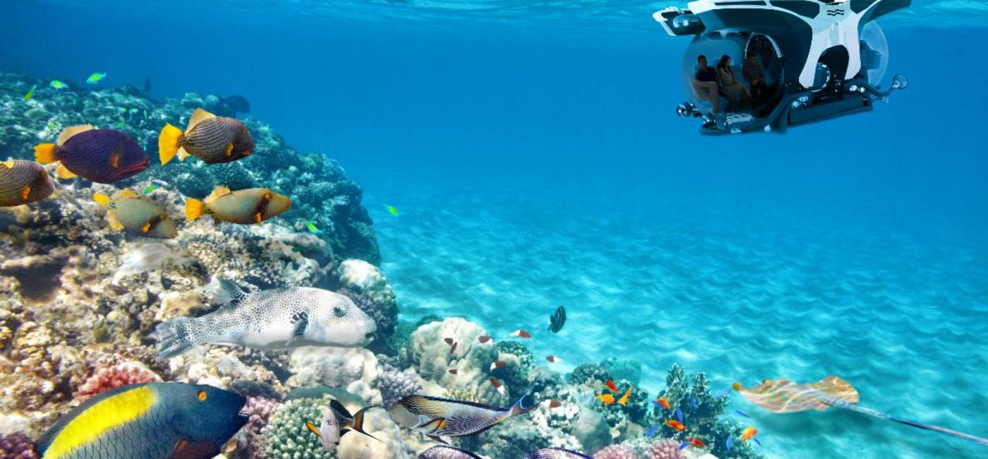 Image: Guests on Scenic Eclipse will be able to savour Caribbean marine life on the Scenic Neptune submarine. (Scenic Luxury Cruises & Tours)