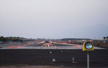 Airport runway.