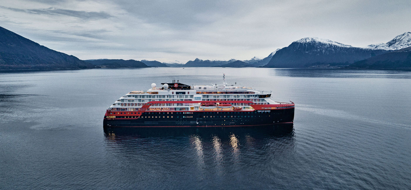 Image: PHOTO: Hurtigruten's MS Fridtjof Nansen. (photo via Hurtigruten Media)