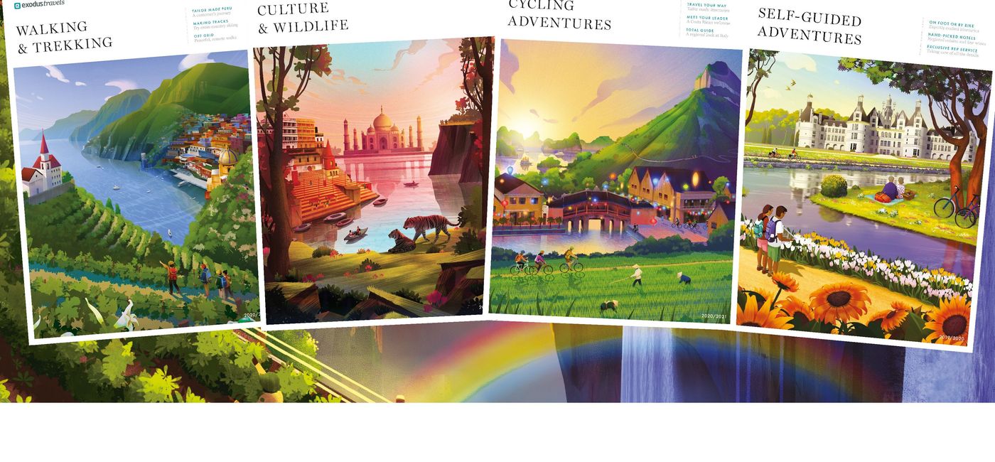 Image: PHOTO: Exodus Travels’ new brochure collection for 2020-2021. (photo courtesy of Exodus Travels)