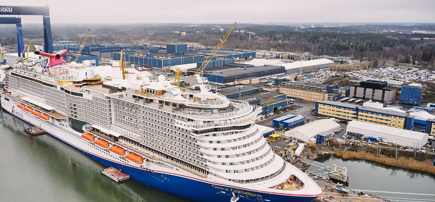Image: The new Carnival Celebration at Meyer Turku in Finland. (Photo by Meyer Turku Lavea courtesy of Carnival Corp.) (Carnival Corporation Media)