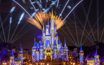 Firework over Cinderella's Castle