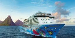 Norwegian Breakaway at Saint Lucia.