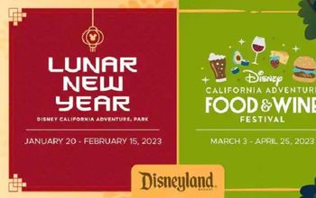 The Lunar New Year celebration and the Disney California Food & Wine Festival.