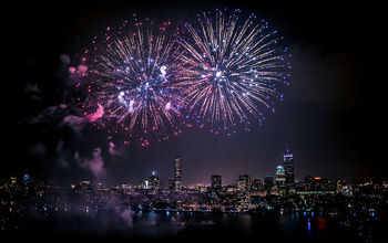 Fireworks over Boston, July 4