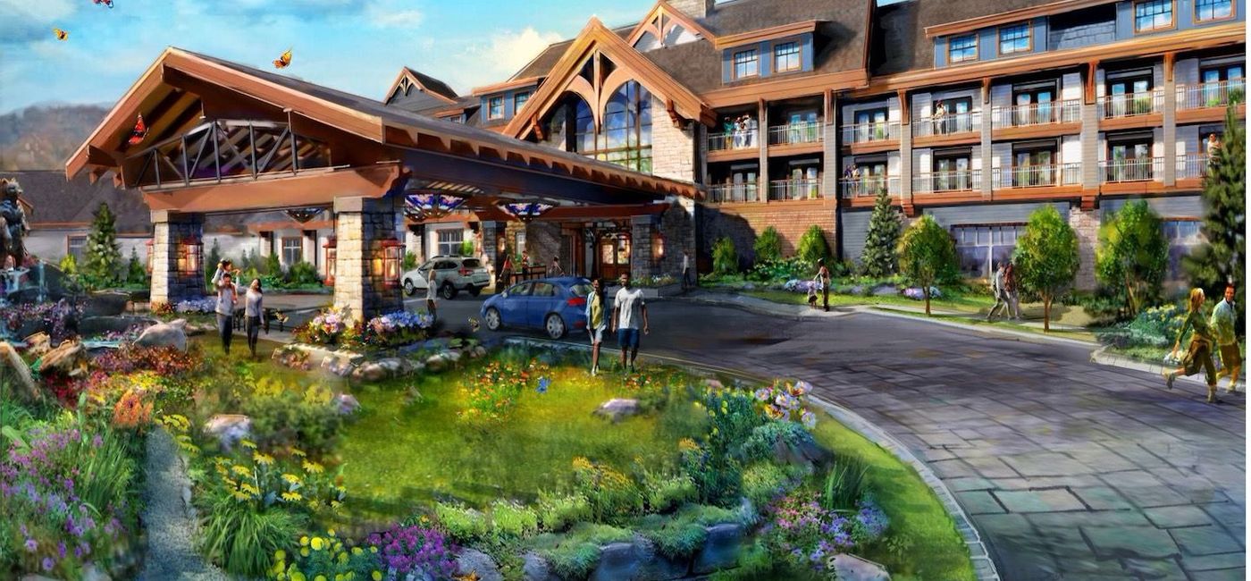 Image: A rendering of the HeartSong Lodge & Resort. (photo via Dollywood)
