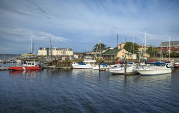 Downtown harbor in Charlottetown, Prince Edward Island, Canada