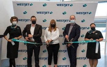 WestJet first flight YYC/LHR