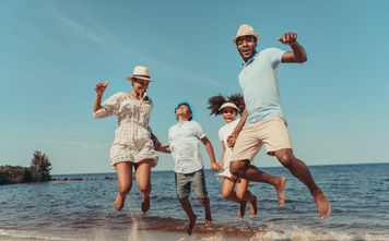family, parents, kids, beach, family vacation