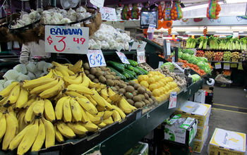 Fruits and vegetables, groceries