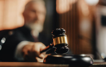 Judge and gavel.