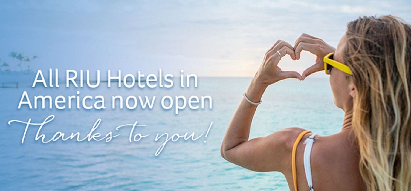 Image: RIU has completed the reopening of all its hotels in America. (photo via RIU Hotels & Resorts)