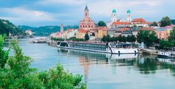 AmaWaterways' AmaMagna in Passau, Germany.