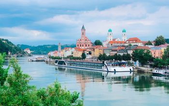 AmaWaterways' AmaMagna in Passau, Germany.