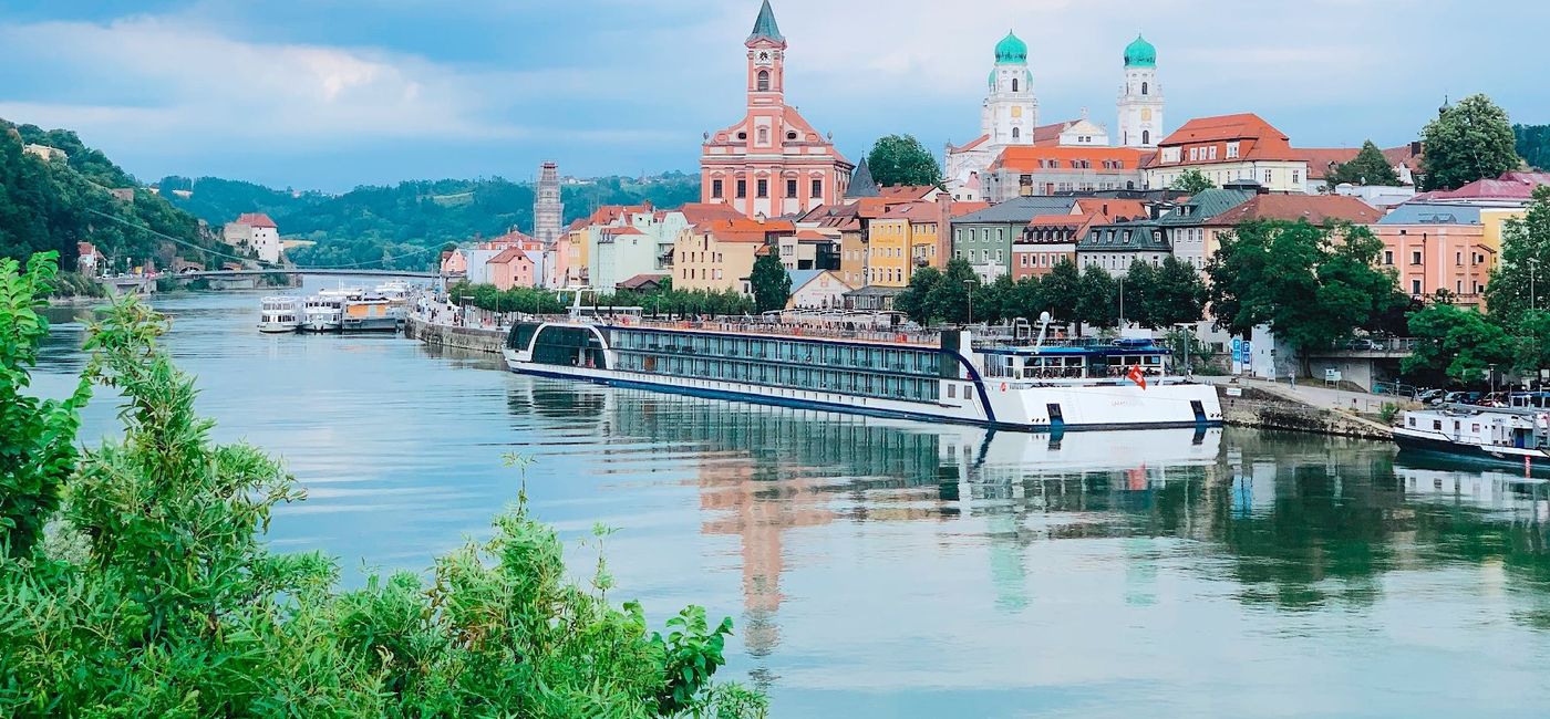 Image: AmaWaterways' AmaMagna in Passau, Germany. (Photo Credit: AmaWaterways)