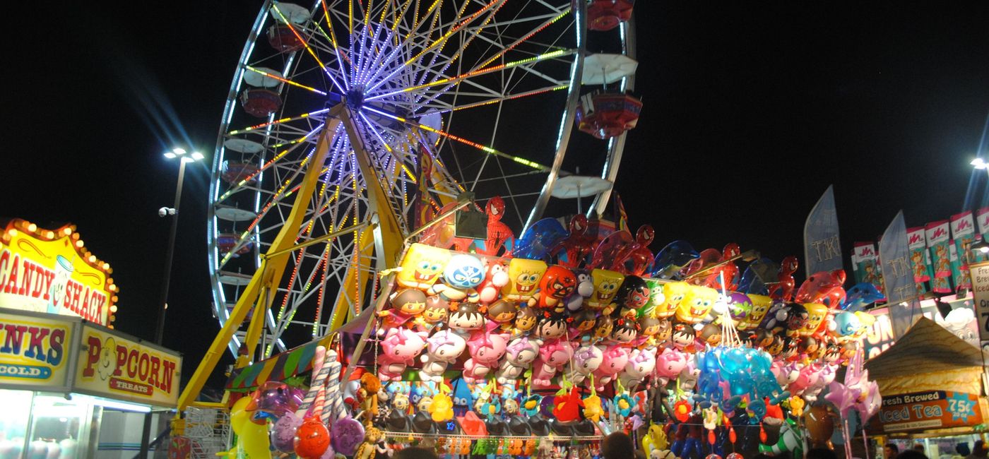 Photo: Rides and games at the Delaware State Fair. (Photo via Lee Cannon / Wikimedia Commons)