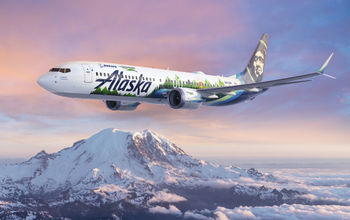 An Alaska Airlines 737-9.