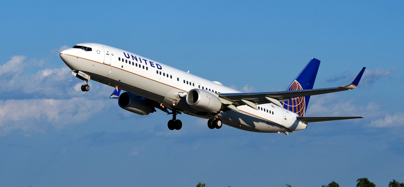 Image: United Airlines' Boeing 737 taking off. (photo via United Airlines Media)