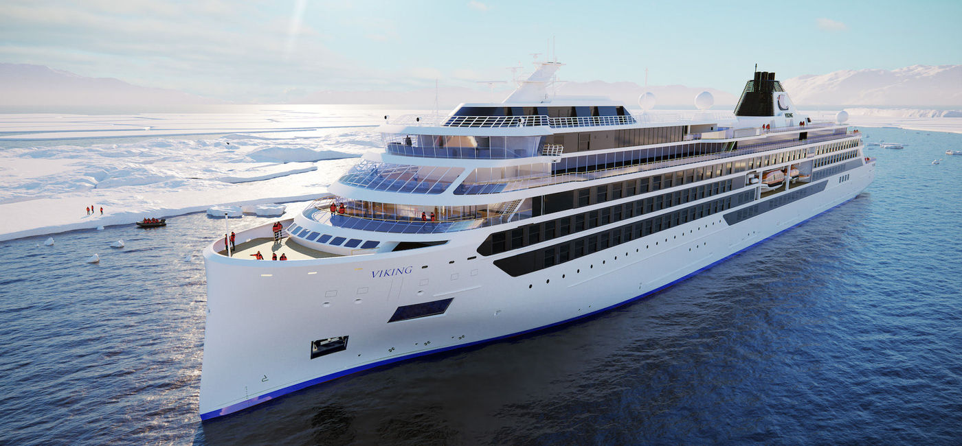 Image: Design rendering for one of Viking's Polar Class expedition ships. (image courtesy of Viking)