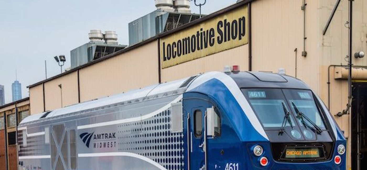 Image: PHOTO: Amtrak's new Charger electric locomotive. (photo courtesy of Amtrak)