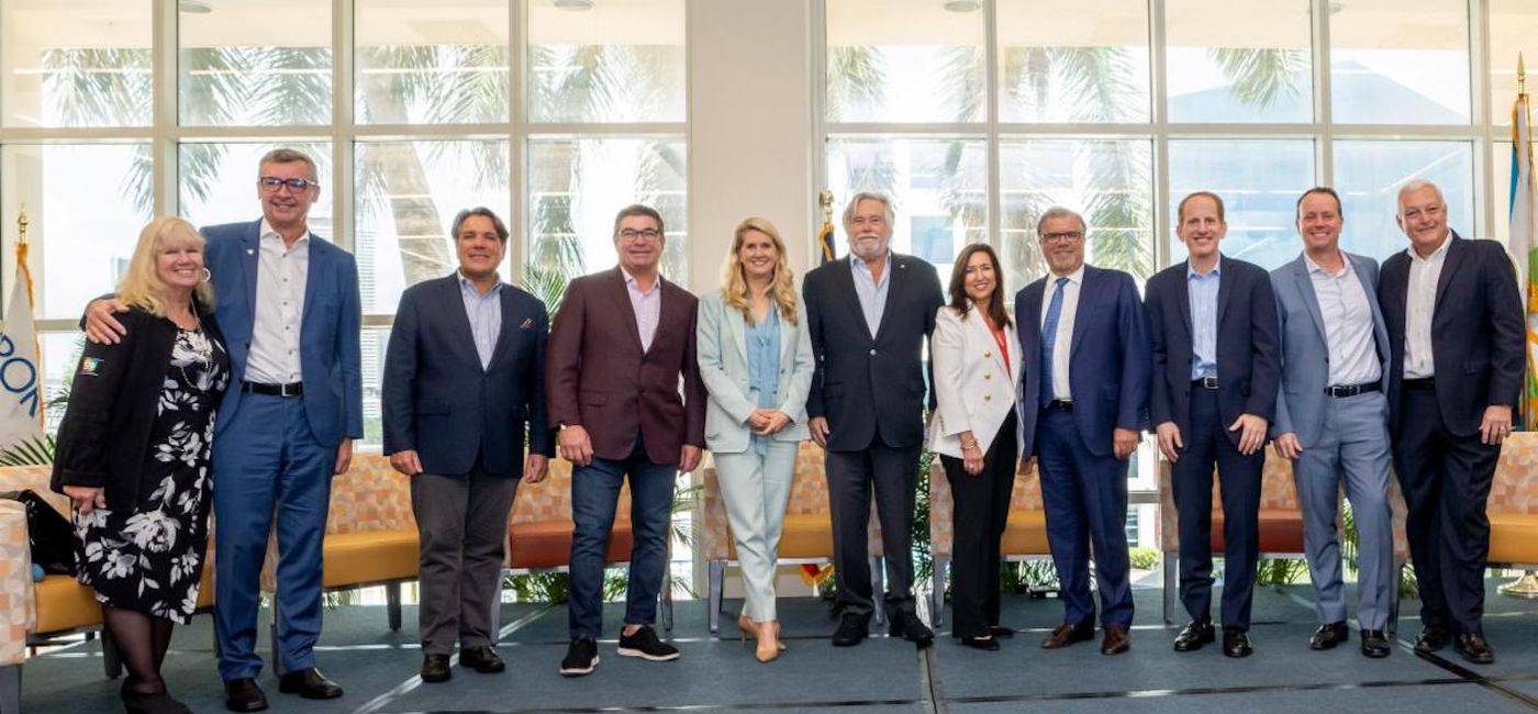 Image: Cruise line executives at the FCCA Return to Sail event. (photo via the Florida-Caribbean Cruise Association)