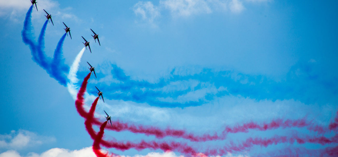 Image: PHOTO: Aerial display at the 53rd edition of the Paris Air Show. (Photo via Flickr/Kevin Hackert)