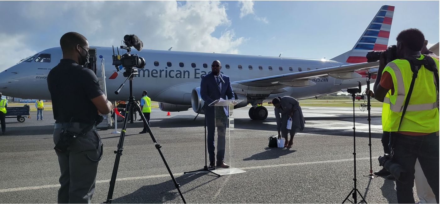 Image: "Expanding access is essential to a destination's growth" - Hadyn Hughes, Anguilla minister of tourism. (Photo by Brian Major)