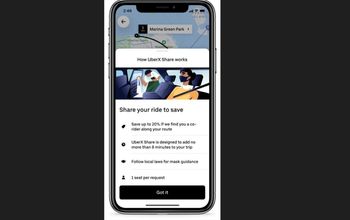 Uber, UberX Share, car rental and rail