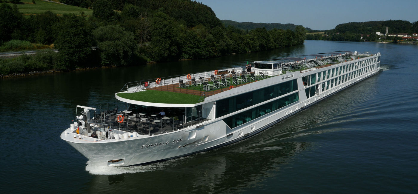 Image: The Emerald Sun, pictured, will welcome a sister ship in spring 2021. (Photo via Emerald Waterways)