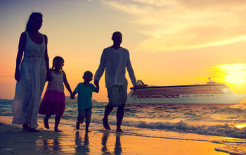PHOTO: Family Children Beach Cruise Ship Relaxation Concept (photo via Rawpixel / iStock / Getty Images Plus)