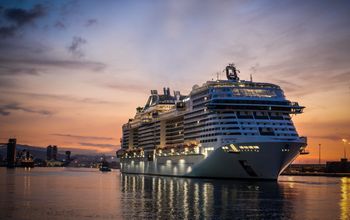 MSC Grandiosa departed from Barcelona.