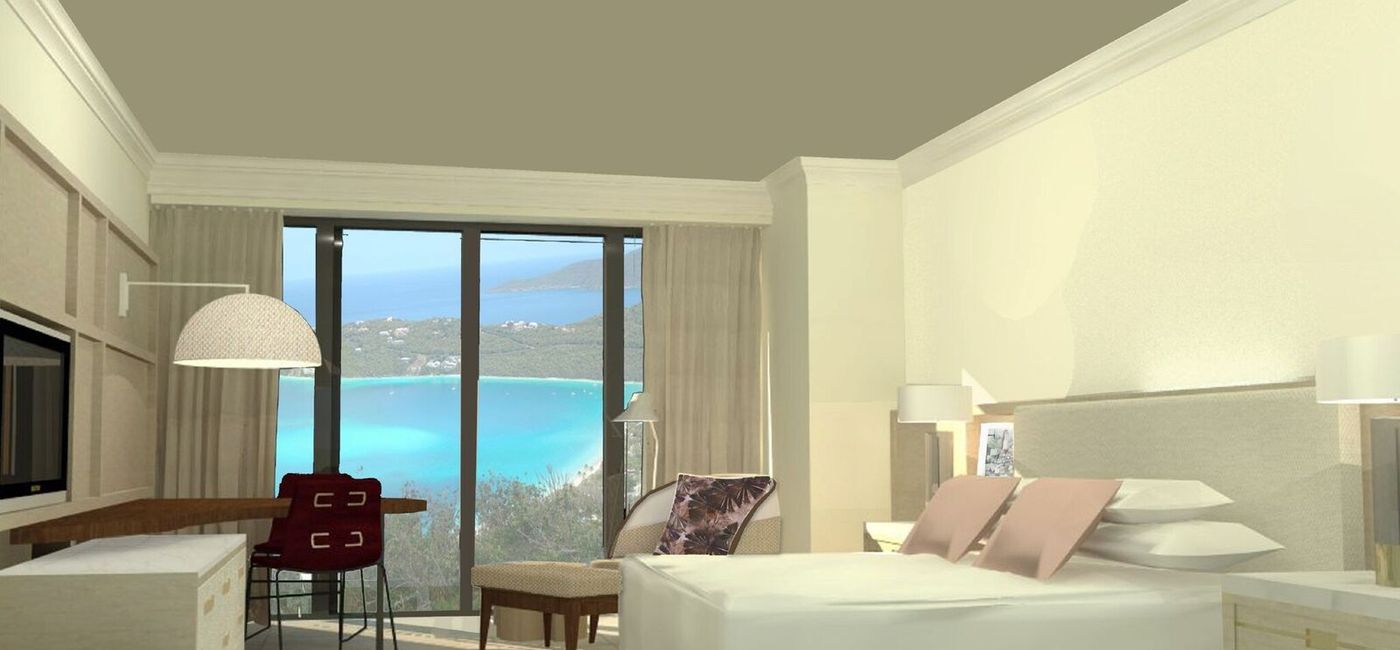 Image: The resort's 180 guestrooms and suites now feature a "bright and airy" design. (Premier Project Management / TURNER PR)