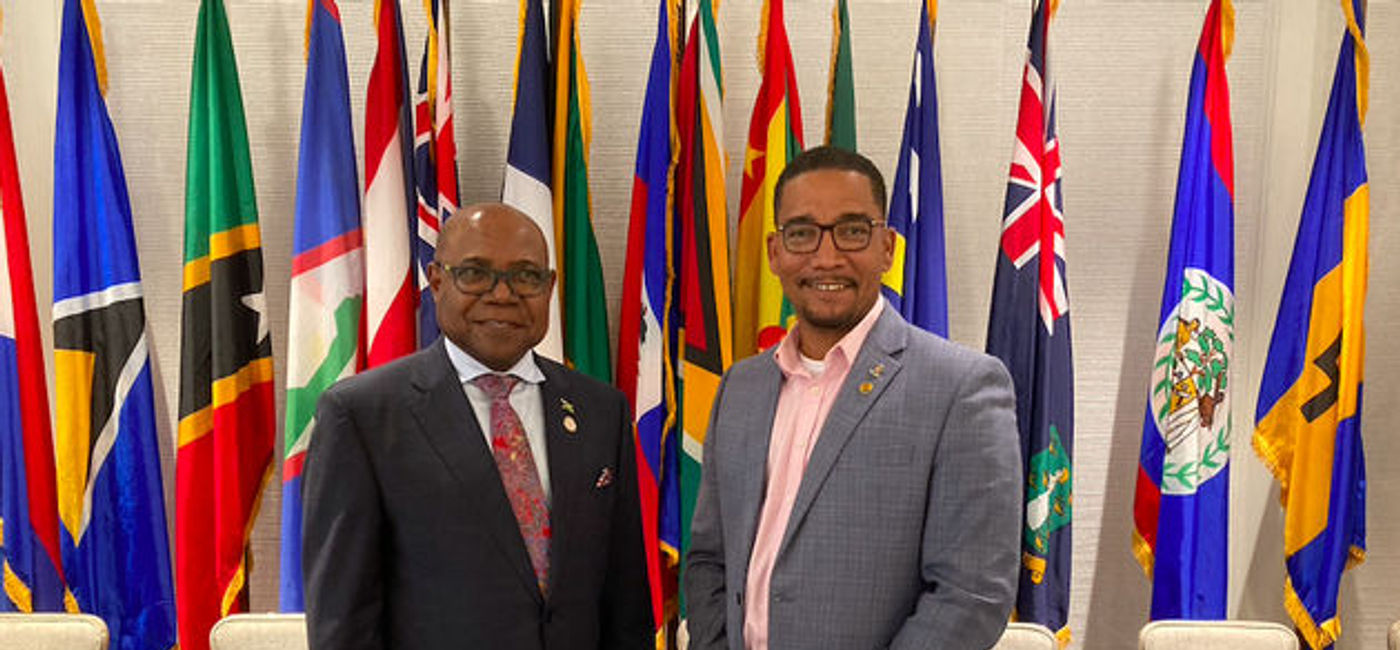 Image: The Hon. Edmund Bartlett, Minister of Tourism, Jamaica and newly elected CTO chairman, Cayman Islands Minister of Tourism, the HonourableKenneth Bryan. (The Hon. Edmund Bartlett, Minister of Tourism, Jamaica and newly elected CTO chairman, Cayman Island)