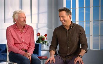 Richard Branson and Ryan Reynolds for Virgin Voyages and Aviation American Gin.