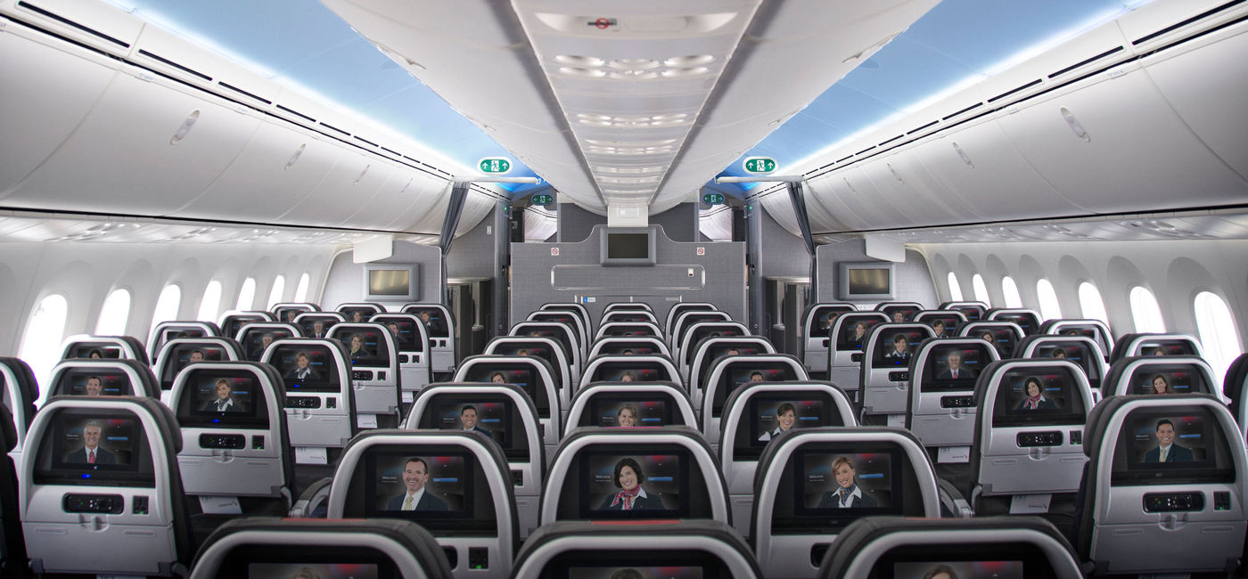 Image: PHOTO: American Airlines Boeing 787 Dreamliner Main Cabin Interior. (photo via American Airlines)