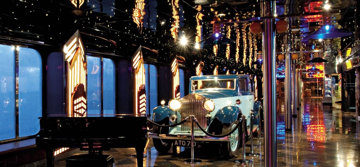Image: The Rolls Royce onboard the Carnival Ecstasy. (photo via Carnival Cruise Line) ((photo via Carnival Cruise Line))
