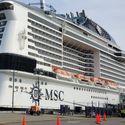 MSC Meraviglia docked in Brooklyn