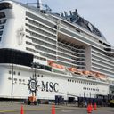 MSC Meraviglia docked in Brooklyn