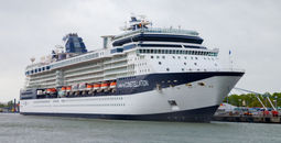 Celebrity Constellation docked in Warnemuende, Germany