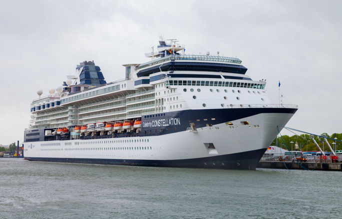 Celebrity Constellation docked in Warnemuende, Germany Celebrity Constellation docked in Warnemuende, Germany