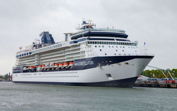 Celebrity Constellation docked in Warnemuende, Germany