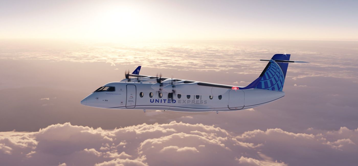 Image: Rendering of United Airlines' ES-19 aircraft.  (photo via United Airlines Media)