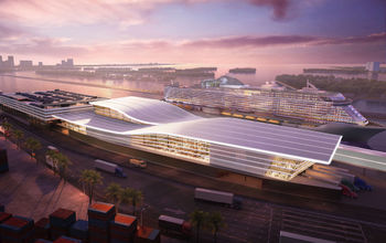 Rendering of MSC's new PortMiami Terminal.