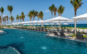 Hilton Tulum Riviera Maya All-Inclusive Resort, Mexico, Yucatan Peninsula, Caribbean Sea, swimming pool