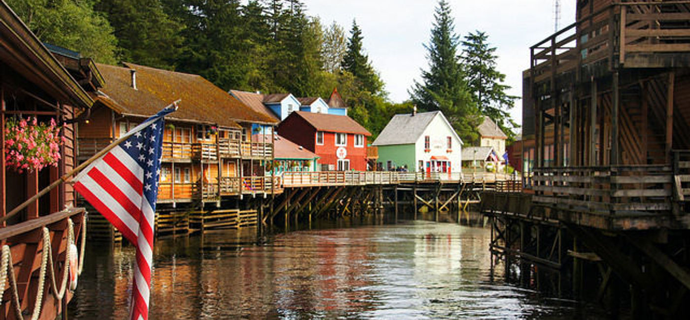 Image: Creek Street in Ketchikan, Alaska. (photo via Flickr/Bernard Spragg) 
