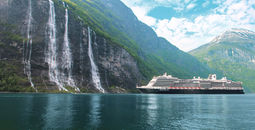 Holland America Line’s Koningsdam in Geiranger, Norway.