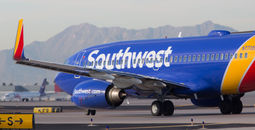 Southwest Airlines Boeing 737 on a taxiway.