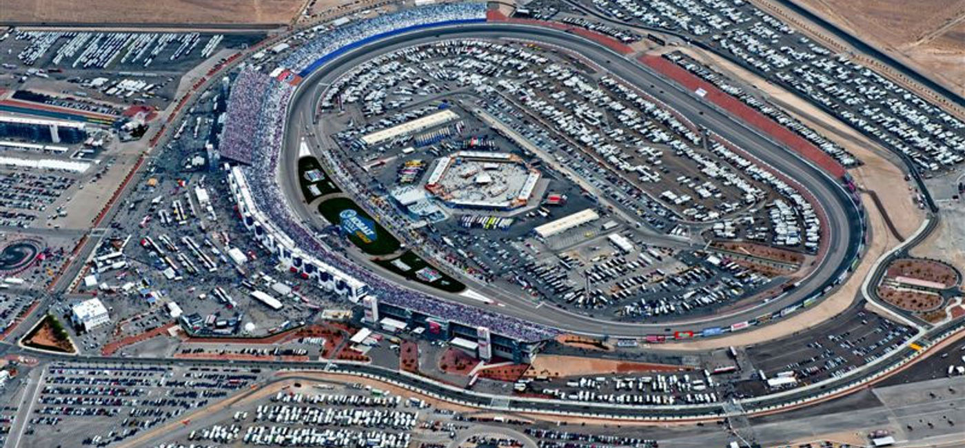 Image: PHOTO: A view of the Las Vegas Motor Speedway from above. (photo via Flickr/Tom Donoghue and Maverick Helicopters) 