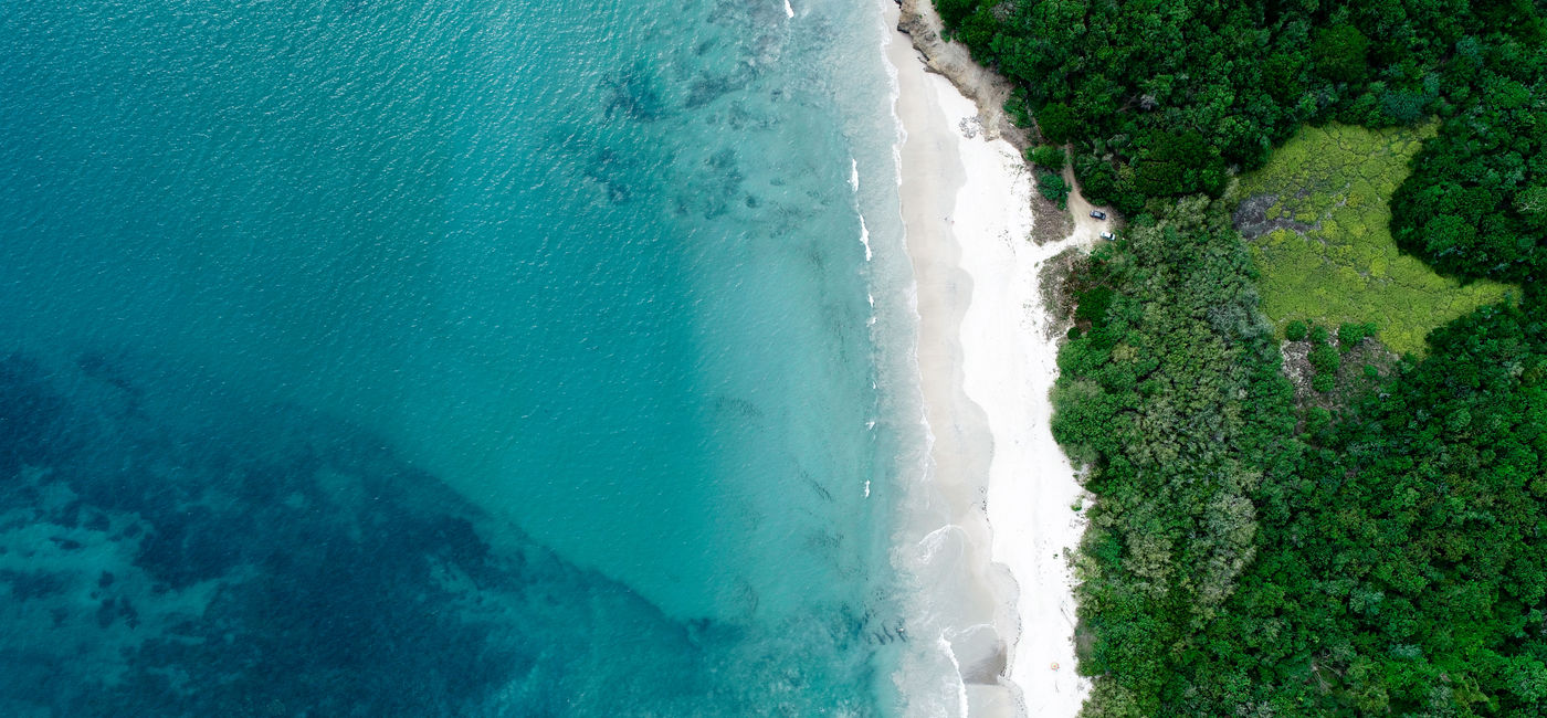 Image: PHOTO: An aerial view of Playa la Lancha. (photo via Riviera Nayarit)