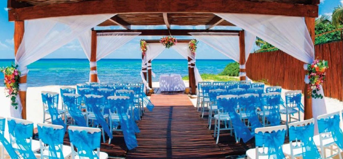 Image: A beachfront wedding set up. (photo via Princess Hotels & Resorts)